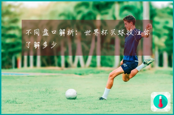 不同盘口解析：世界杯买球投注你了解多少