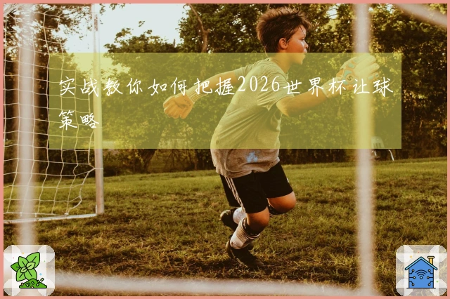 实战教你如何把握2026世界杯让球策略